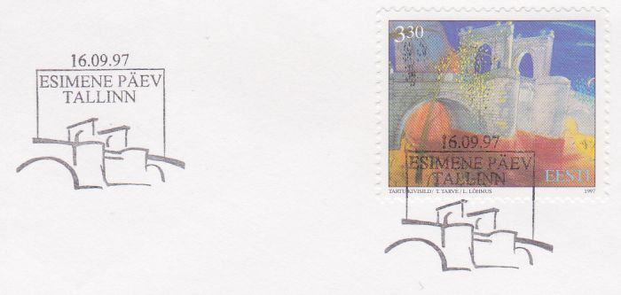 Tartu Kivisild FDC Tallinn tempel.jpg